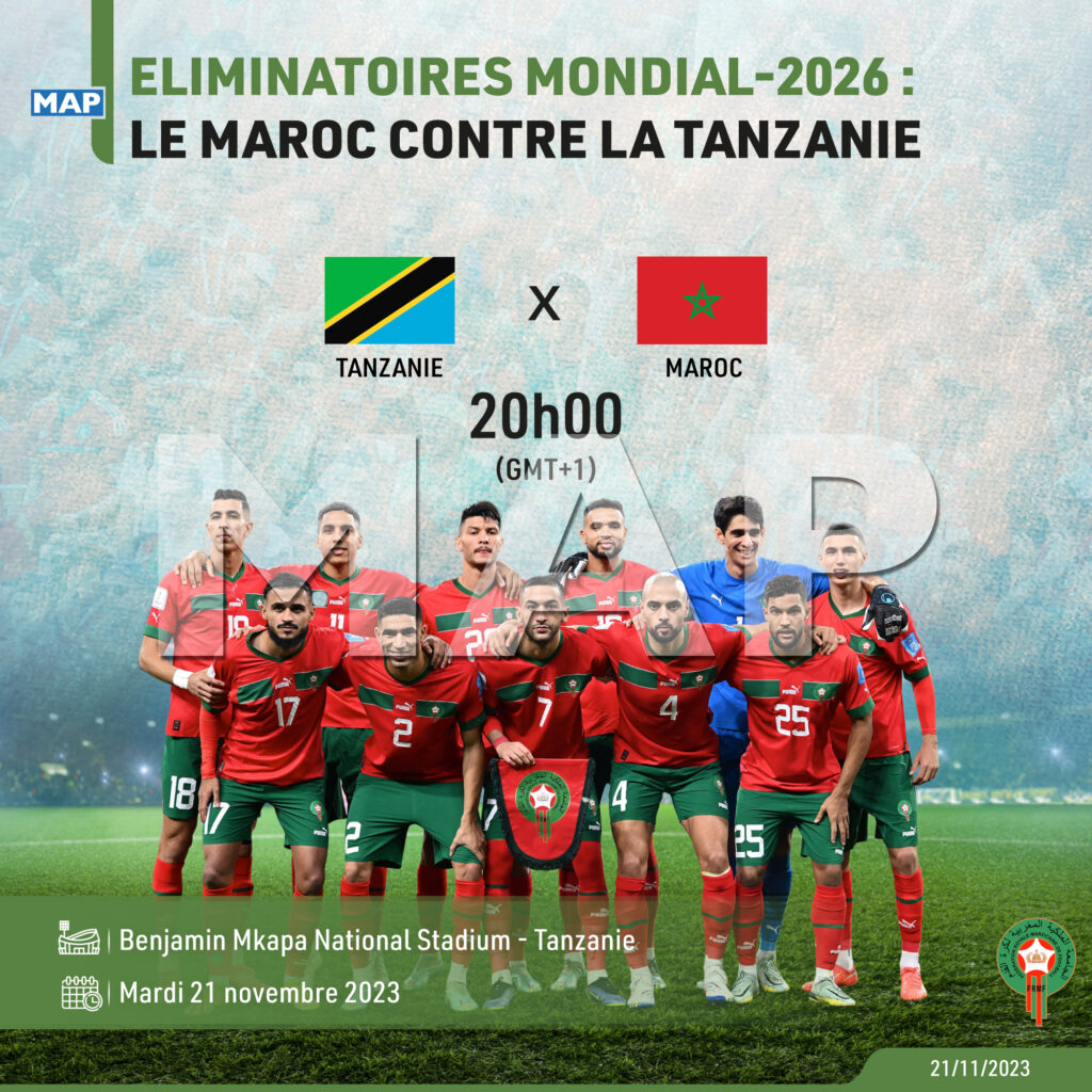 Eliminatoires Mondial-2026 : Le Maroc Contre La Tanzanie – Map Infographie